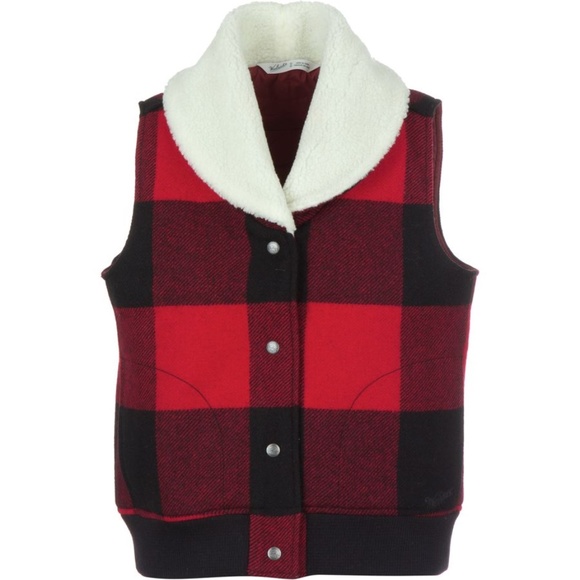 Brand NEW!!! Woolrich Giant Buffalo Wool Vest - Picture 1 of 2